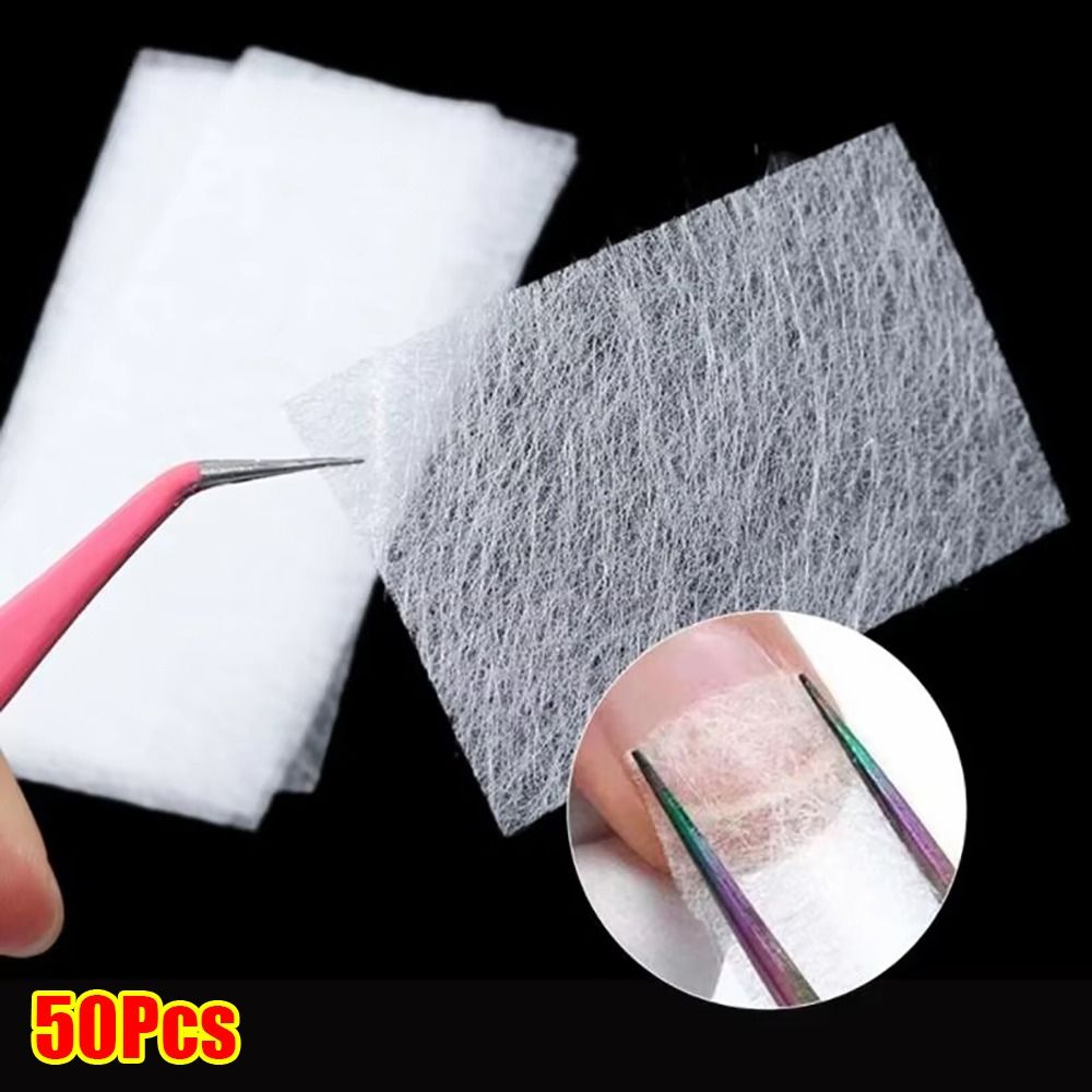 Nail Extension Form - 50Pcs Durable Non-woven Silk Fiberglass Nail