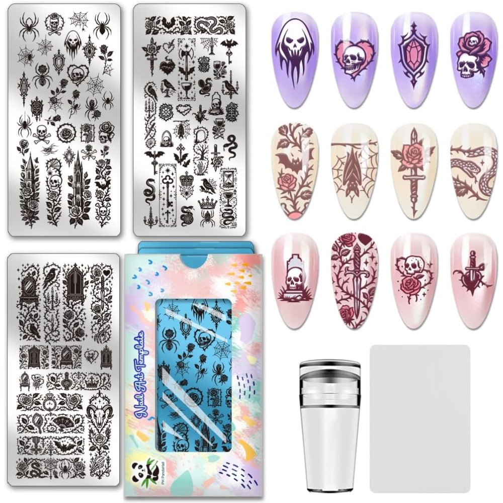 Nail Stamping Plate - Stainless Steel DIY Nail Art Templates