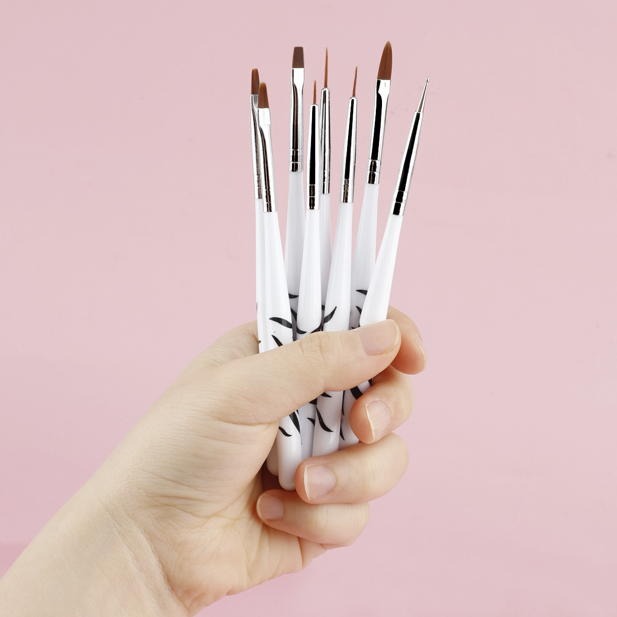 Nail Art Zebra Design - Zebra Handle Nail Brush Set For