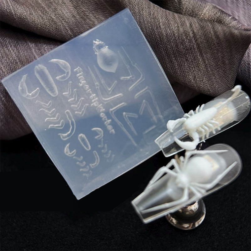 Nail Stamping Plate - 3D Spider Scorpion Silicone Nail Mold