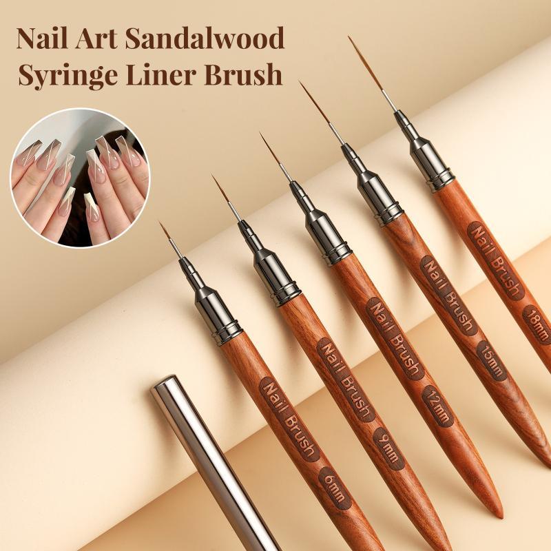 Wood Handle Nail Art Brush Set - đánh giá và giá Nail Art Brush Set