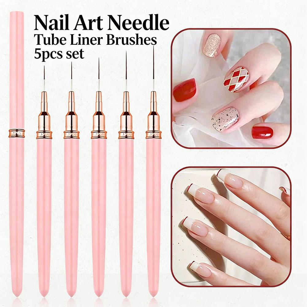 5PCS Nail Art Liner Brush Set  - đánh giá và giá Nail Art Brush Set