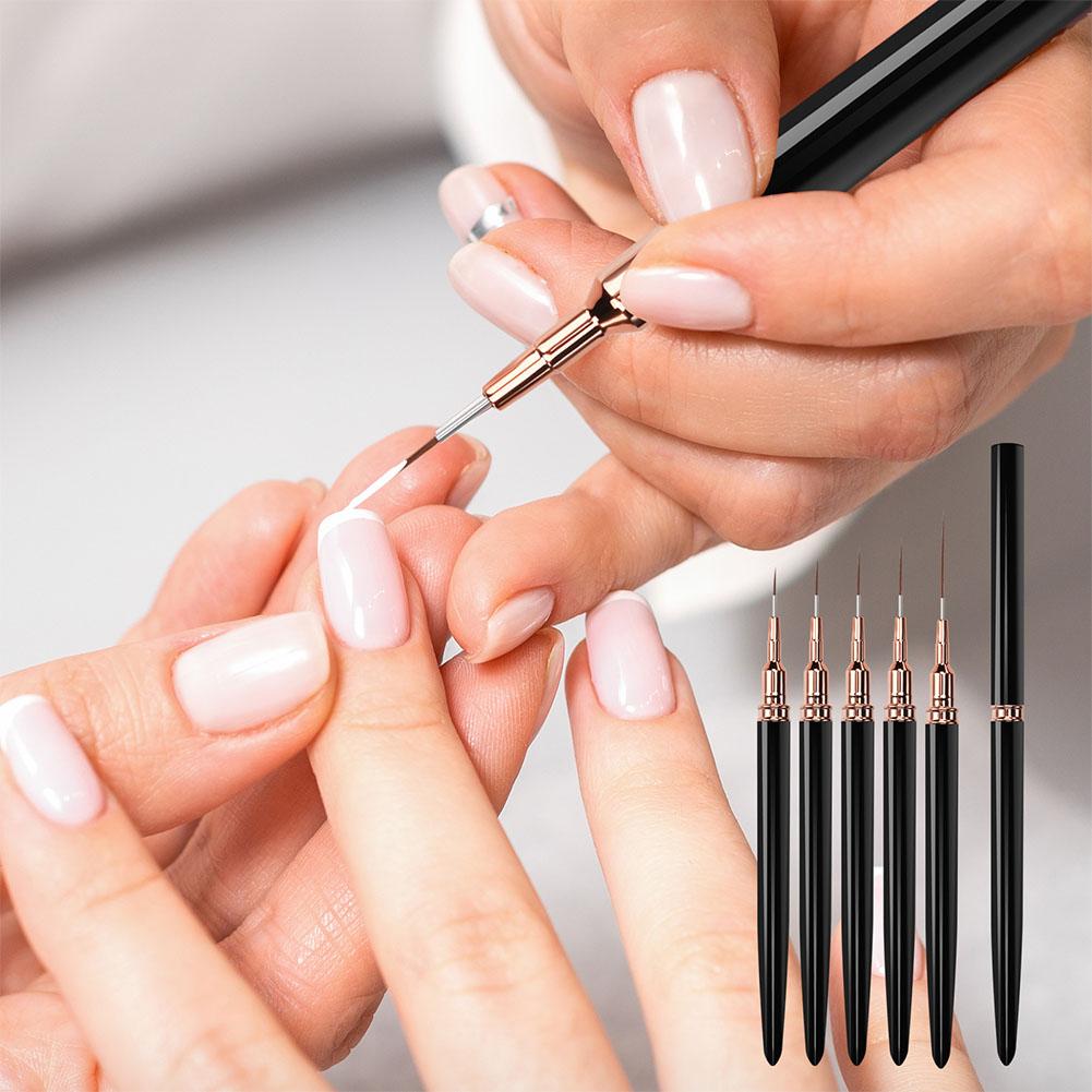 5PCS Nail Art Liner Brush Set  - đánh giá và giá Nail Art Brush Set