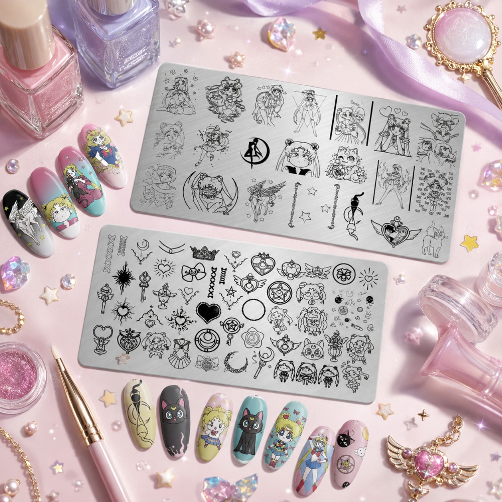 Sailor Moon Anime Nail Stampin - đánh giá và giá Nail Stamping Plate
