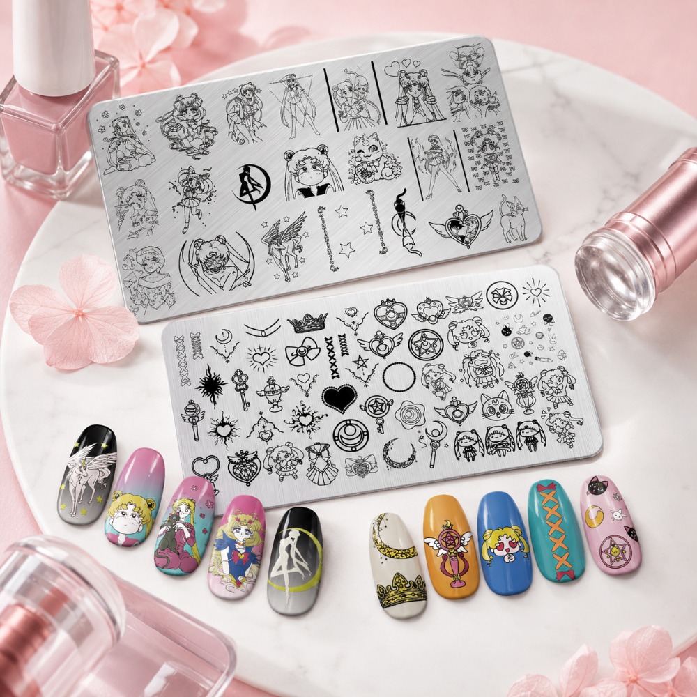 Sailor Moon Anime Nail Stampin - đánh giá và giá Nail Stamping Plate