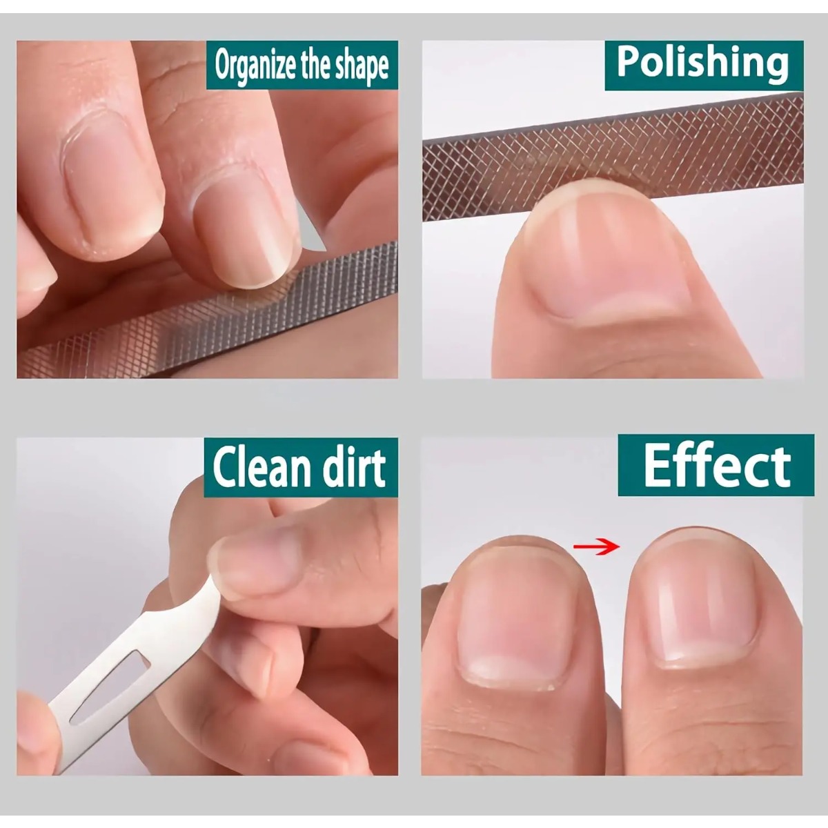 10/20Pcs Metal Nail File Stain - đánh giá và giá Nail Extension Form