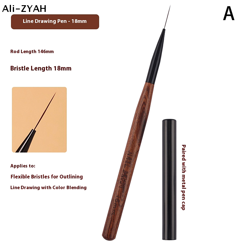 【ZYH】1/3Pcs Nail Art Liner Bru - đánh giá và giá Nail Art Brush Set