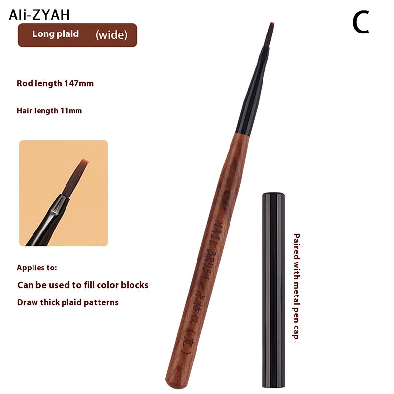【ZYH】1/3Pcs Nail Art Liner Bru - đánh giá và giá Nail Art Brush Set