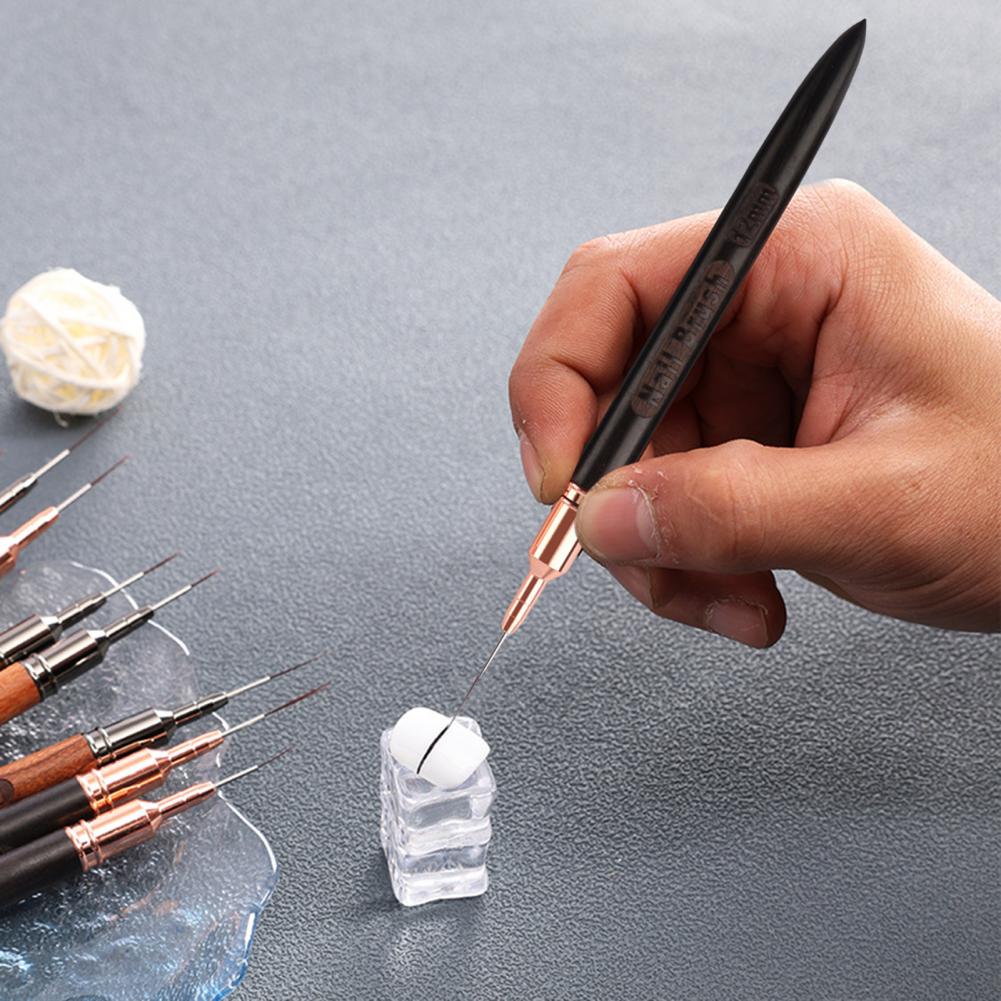 Fine Detail Nail Brush 6/9/12/ - đánh giá và giá Nail Art Brush Set