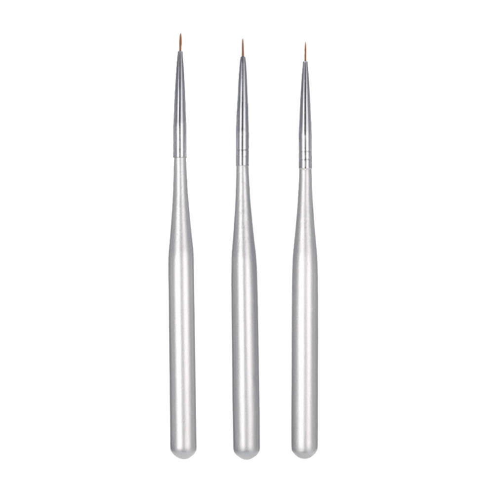 3Pcs Nail Art Liner Pen Set Di - đánh giá và giá Nail Art Brush Set
