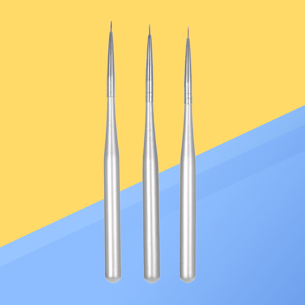 3Pcs Nail Art Liner Pen Set Di - đánh giá và giá Nail Art Brush Set