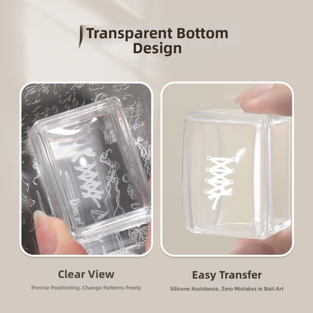 New Transparent Nail Art Stamp - đánh giá và giá Nail Stamping Plate
