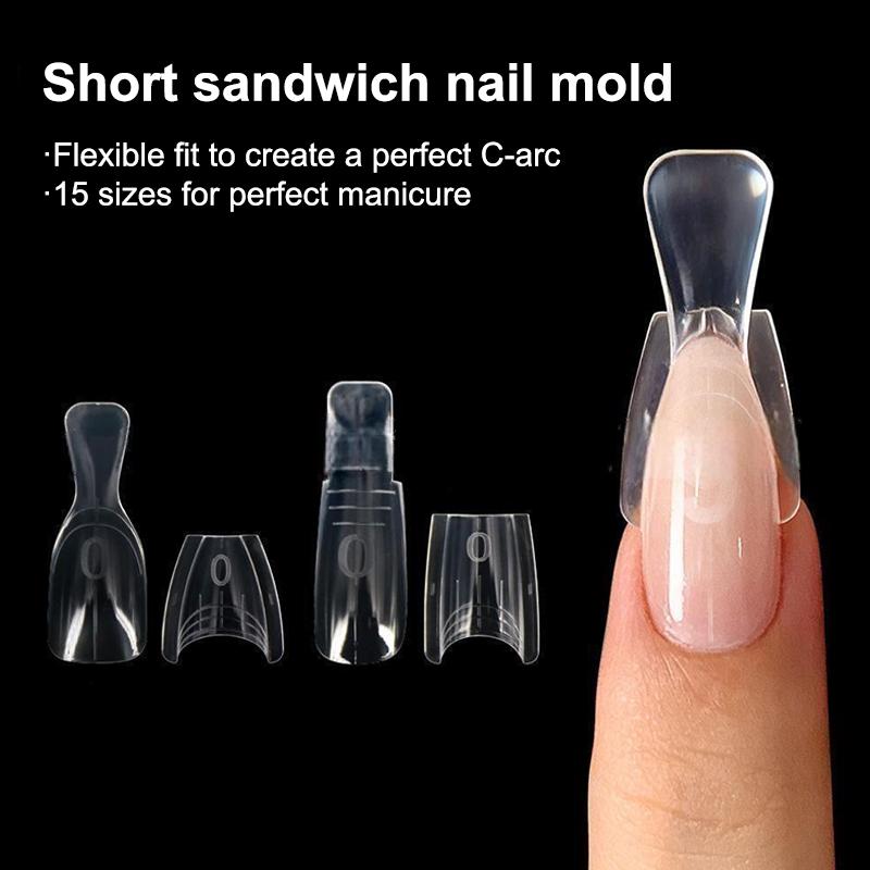 60pcs/box Coffin Dual Nail For - đánh giá và giá Nail Extension Form