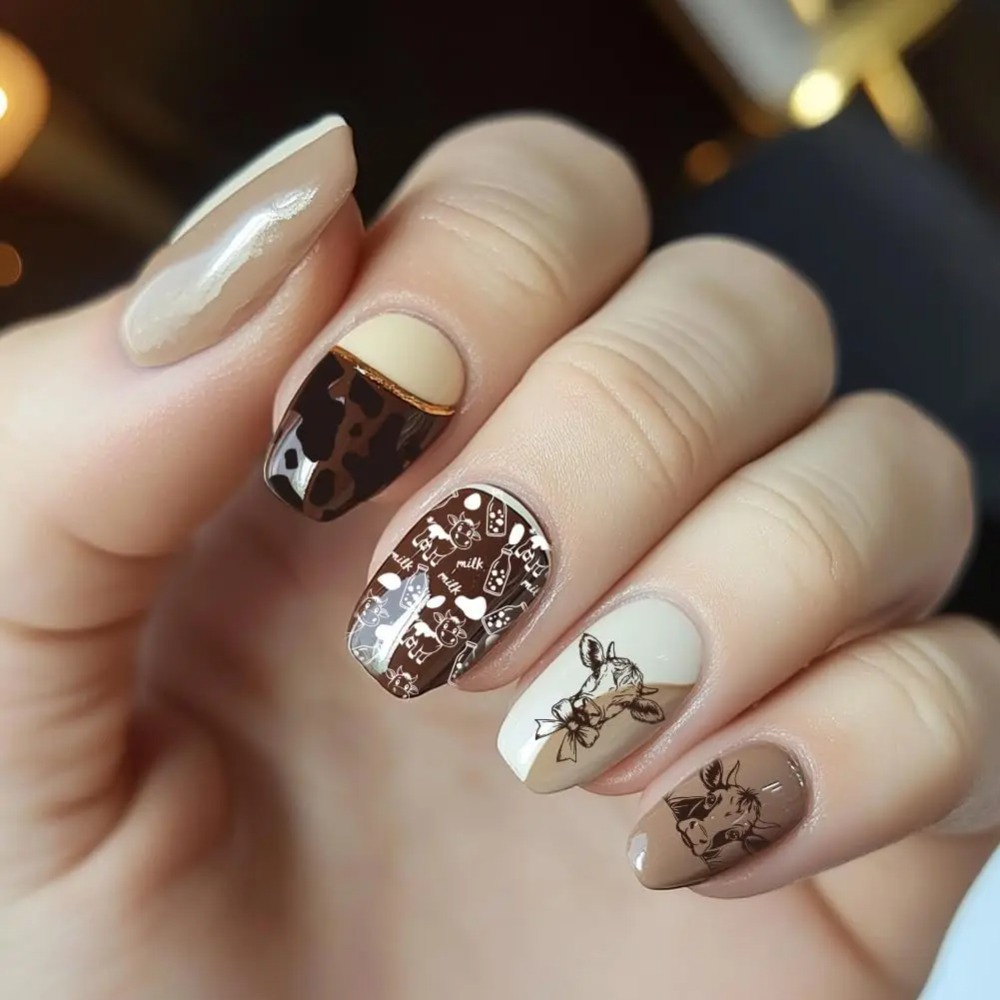 3pcs Cow-Theme Nail Stamping P - đánh giá và giá Nail Stamping Plate