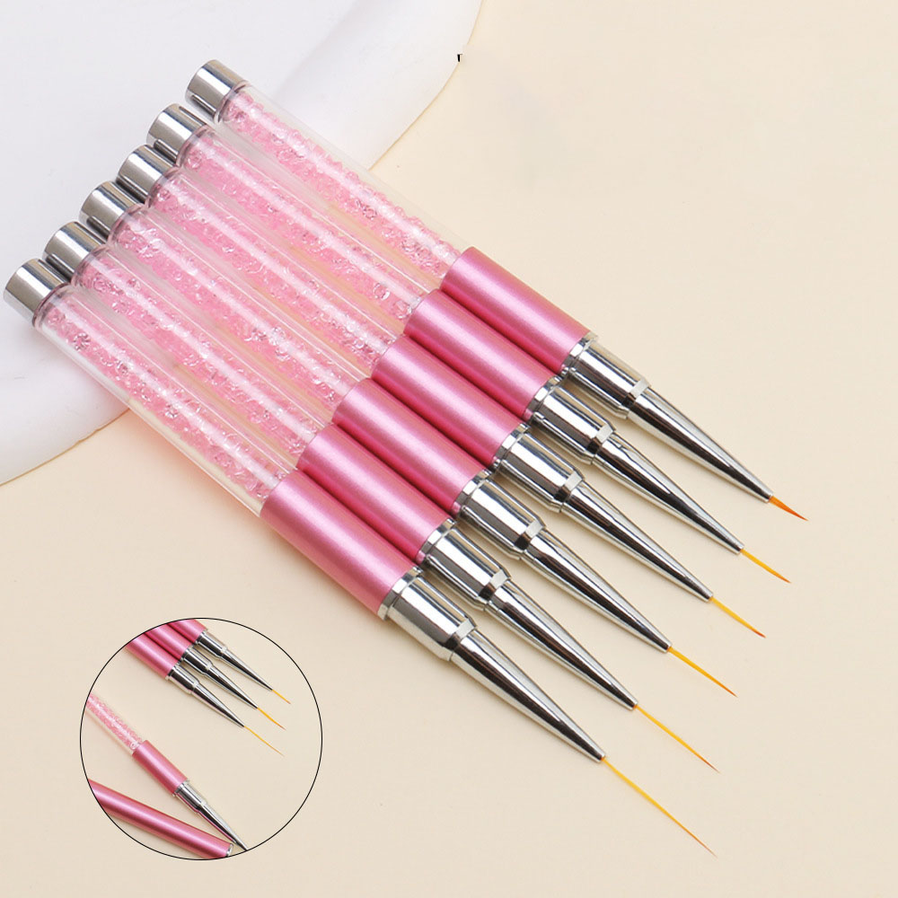 6pcs/Set Acrylic French Stripe - đánh giá và giá Nail Art Brush Set