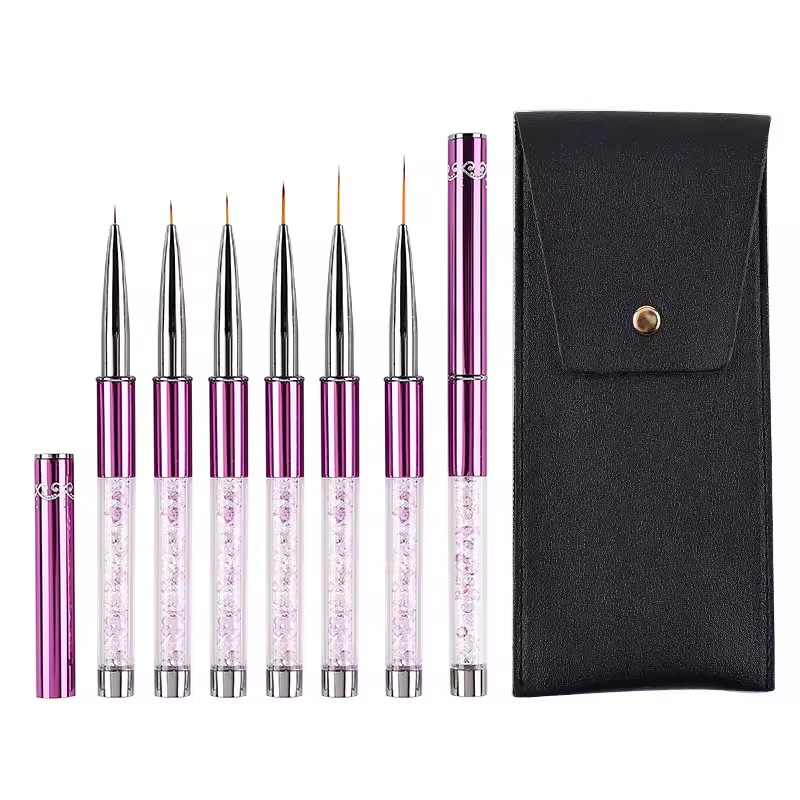 6pcs/Set Acrylic French Stripe - đánh giá và giá Nail Art Brush Set