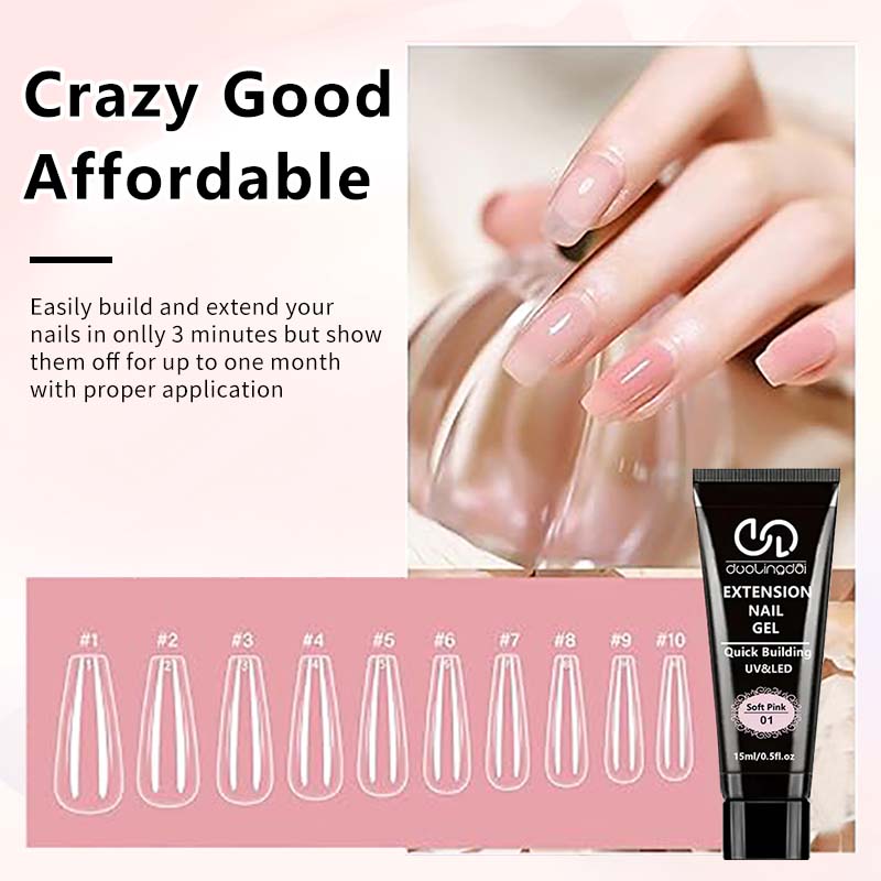 8PCS/Set Poly Extension Gel Se - đánh giá và giá Nail Extension Form