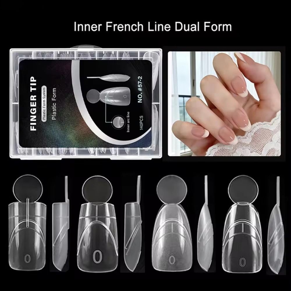 140PCS Matte Surface French Na - đánh giá và giá Nail Extension Form