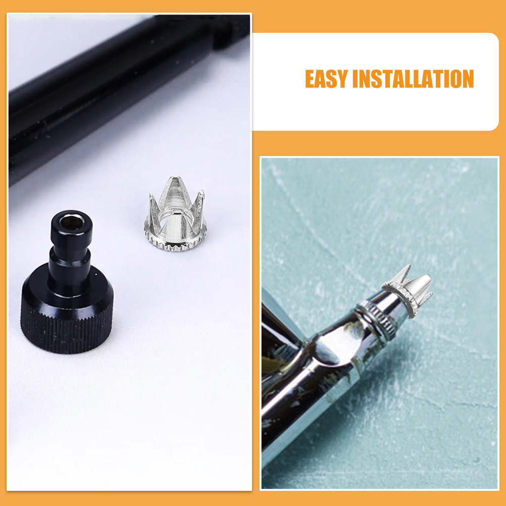 2Pcs Airbrush Nozzles Caps Set - đánh giá và giá Nail Art Brush Set