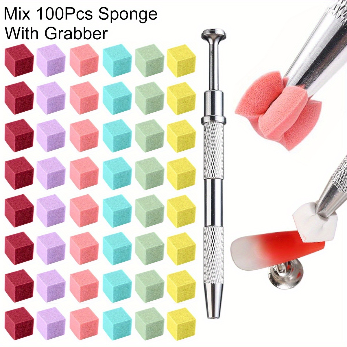 1/50/100Pcs Square Nail Art Sp - đánh giá và giá Nail Art Brush Set