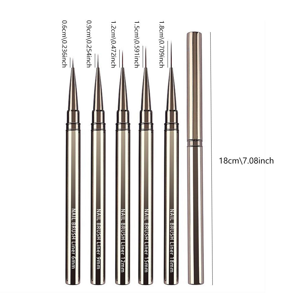 5-Piece Professional Nail Art  - đánh giá và giá Nail Art Brush Set