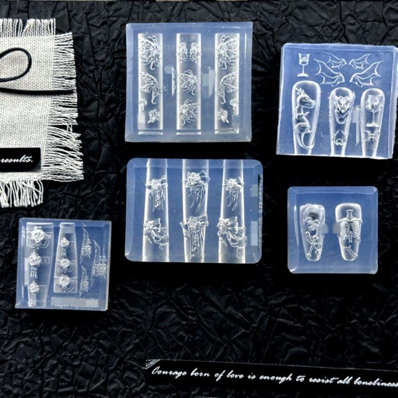 New3D Silicone Nail Mold Rose  - đánh giá và giá Nail Stamping Plate