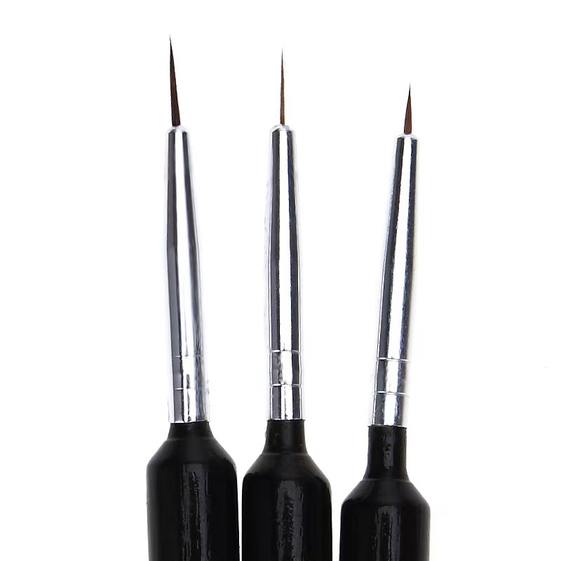 3Pcs Ultra-fine Nail Art Liner - đánh giá và giá Nail Art Brush Set