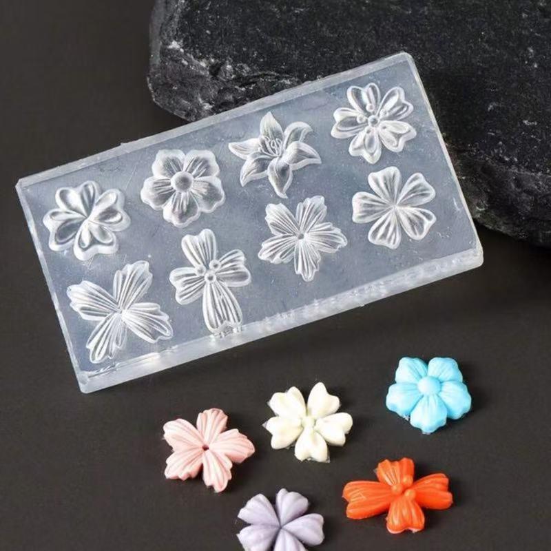 New Flower Nail Art Mold 3D Si - đánh giá và giá Nail Stamping Plate