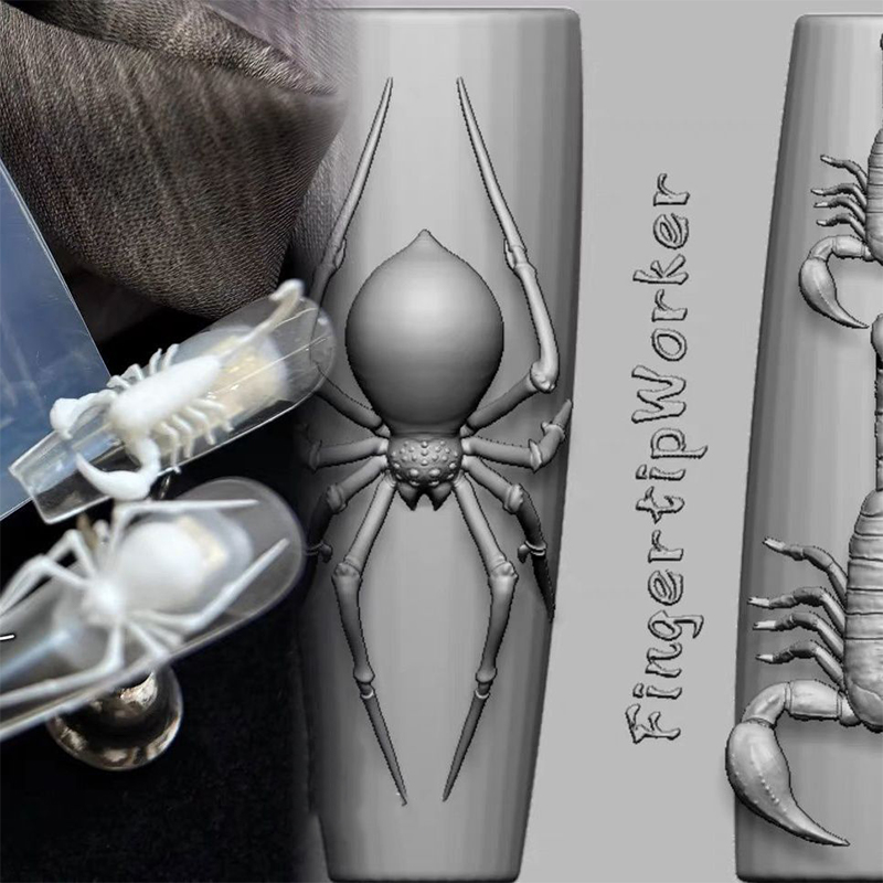 3D Spider Scorpion Silicone Na - đánh giá và giá Nail Stamping Plate