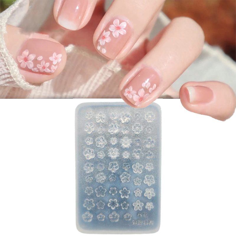 Pcs Silicone Nail Art Mold Flo - đánh giá và giá Nail Stamping Plate