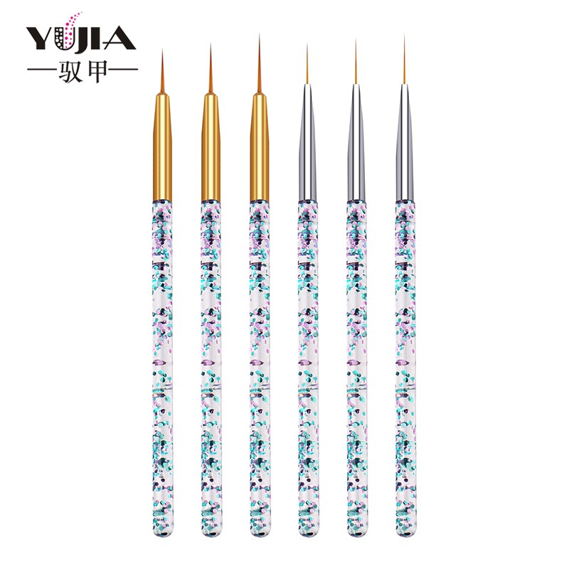 3PCS/Set Transparent Flow Sand - đánh giá và giá Nail Art Brush Set